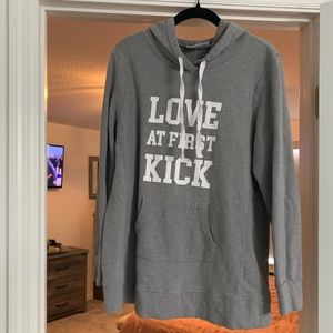 Maternity hooded sweatshirt